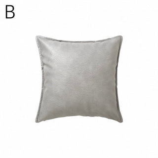 Rich Faux Leather Monotone Cushion Cover  45 x 45 cm