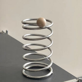 Woodball Stainless Steel Spring Brush Stand  Pen Holder