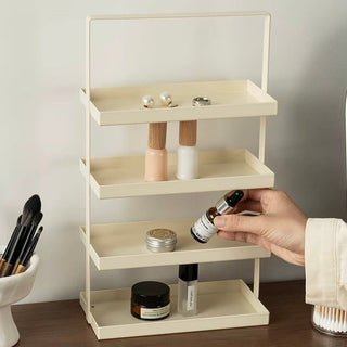 Iron Rectangular Four-Tier Trayin  Storage Rack