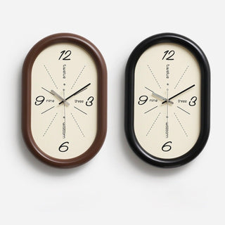 Oval Chubby Frame Clock  Wall Clock