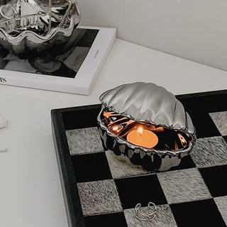 Shell motif accessory tray  trinket box