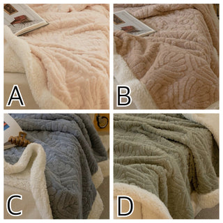 Leaf pattern blanket single size 150 x 200 cm blanket for protection against air conditioning.
