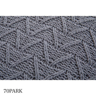 Cable Knit Cushion Cover with Tassels