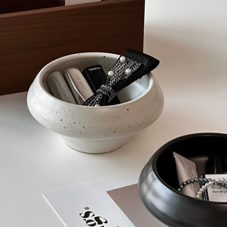 Ceramic Round Deep Bowl Accessory Tray