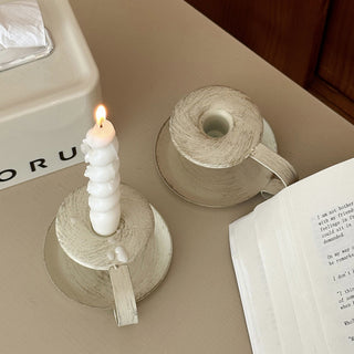 Vintage Iron Candle Holder