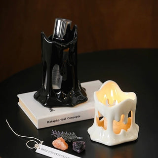 Melting Ceramic Brush Stand  Candle Holder Storage