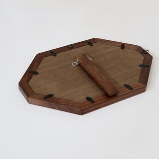 Octagonal Wood Frame Mirror Tabletop Wall Mirror