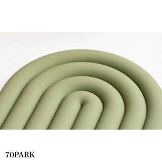 Rainbow-shaped silicone coaster pot holder