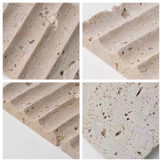 Travertine Wavy Tray Natural Marble Soap Dish