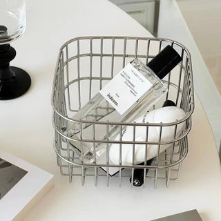 Set of 2  Stainless Steel Wire Mini Baskets