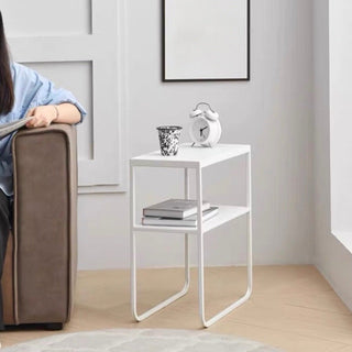 25cm Wide Iron Storage Side Tablein  Slim Rack