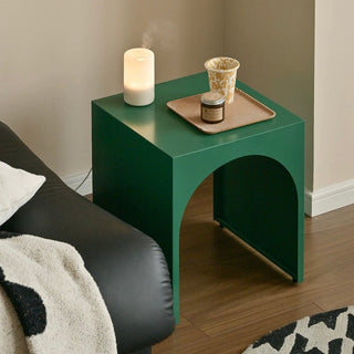 Arch Open Iron Side Table  Storage