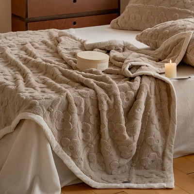 Floral Pattern Blanket Single  150 x 200 cm Blanket Air Conditioning Protection