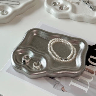 Cloud-type ceramic accessory tray 4 types in total plate
