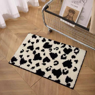 Monochrome Cow print Door mat entrance mat 50x80cm bath mat
