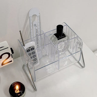 Clear Acrylic Multi-Stand Brush Cosmetic Storage
