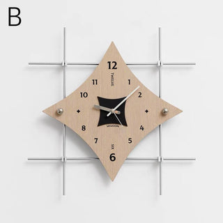 Silver Frame Art Design Clock  Wall Clock