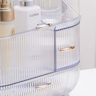 Clear Portable Cosmetic Box Makeup Storage