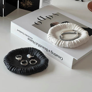 Matte Color Nuance Round Mini Accessory Tray