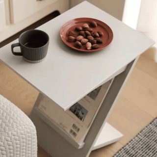 Simple Modern Display Side Table  Storage Magazine Rack Coffee Table