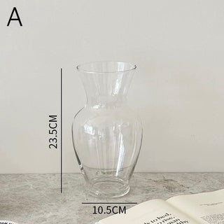 Clear Glass Simple Flower Vase