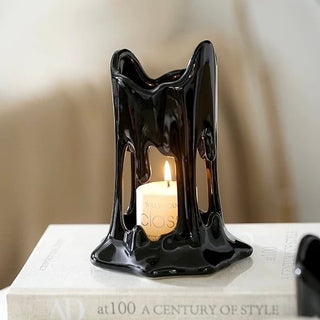Melting Ceramic Brush Stand  Candle Holder Storage