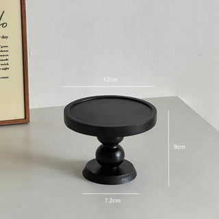 Wood Black Stand Accessory Tray Small Item Holder