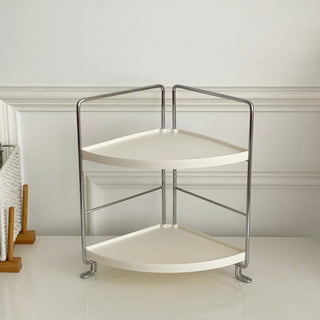 Desktop Two-Tier Storage Rack 2 Types  White