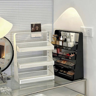 Large Capacity Four-Tier Perfume & Cosmetics Display Iron Storage Rack