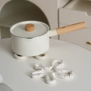 Wavy Ceramic Trivet     Decorative Object