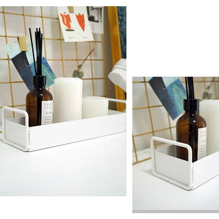 Iron Frame Slim Tray   Cosmetic Storage