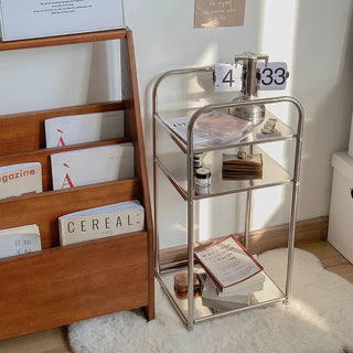 Modular Stainless Steel Tier Rack Side Table