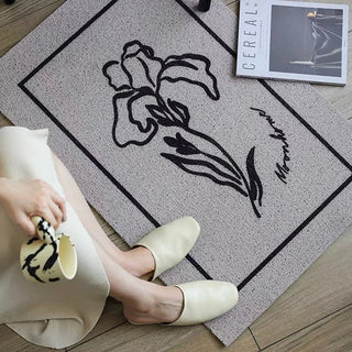 Flower Art Entrance Mat 60x90 Mud Removal Mat