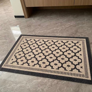 Geometric pattern Monotone entrance mat 50x80 Mud removal