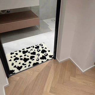 Monochrome Cow print Door mat entrance mat 50x80cm bath mat