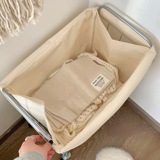 Laundry Basket Cart with Casters Tall Type Laundry Hamper Storage