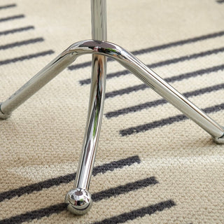 Silver Twist Leg Round Mini Side Table