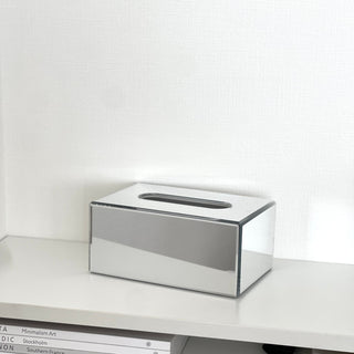 Mirror tissue case mirror silver paper box