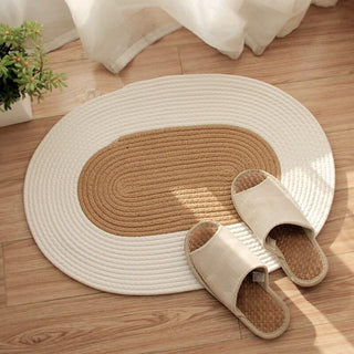 Rope Knit Oval Mat   Entrance Mat