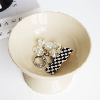 Footed Storage Plate Tray  Small Item Container