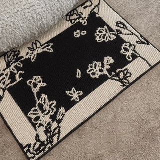 Elegant Flower Design Door Mat 2 Sizes: 50x80cm and 60x90cm