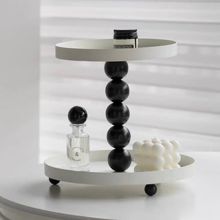 Modern Ball Design Two-Tier Storage Tray Rack Shelf