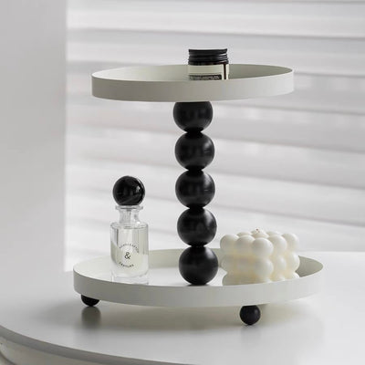 Modern Ball Design Two-Tier Storage Tray Rack Shelf