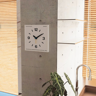 Square Frame Monotone Clock  Wall Clock