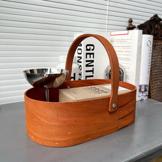 Handled Wooden Shaker Box Storage Basket