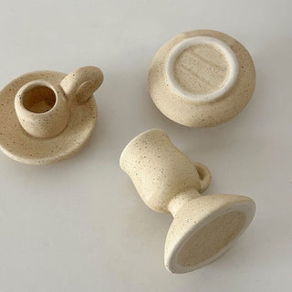 Ceramic Natural Candle Holder