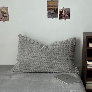 Gray Thick Milk Fleece Winter Duvet Cover Set