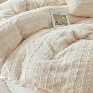 FauxFur Thick Milk Velvet Duvet Cover Set  Bed Cover Bedding Cover