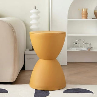 Hourglass design side table stoolin  chair