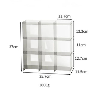 Stainless steel silver 9 compartment storage rack mug storage shelf display rack